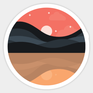 Aesthetic Sunset Sticker